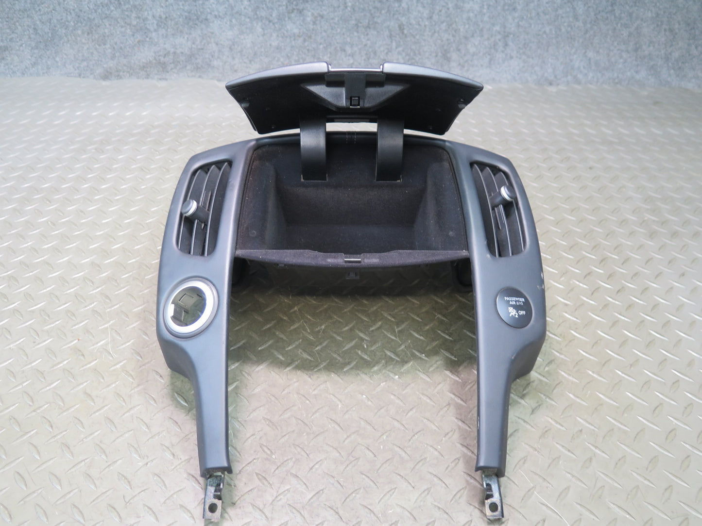 09-20 Nissan Z34 370Z Dash Center Air Vent Storage Box Trim Bezel OEM