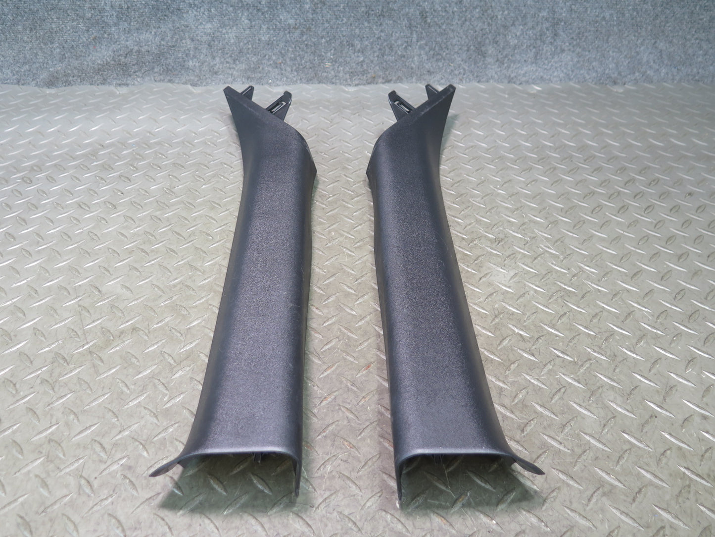 10-17 Nissan Z34 370Z Conv Set of 2 Front Interior A Pillar Trim Panel Black OEM