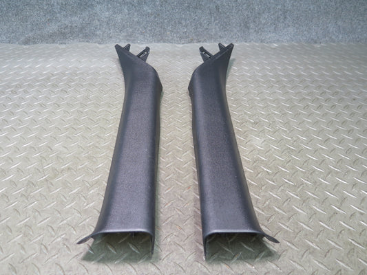 10-17 Nissan Z34 370Z Conv Set of 2 Front Interior A Pillar Trim Panel Black OEM