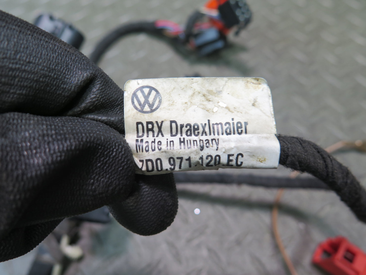 01-03 VW Eurovan T4 Front Left Door Wire Wiring Harness 7D0971120EC OEM