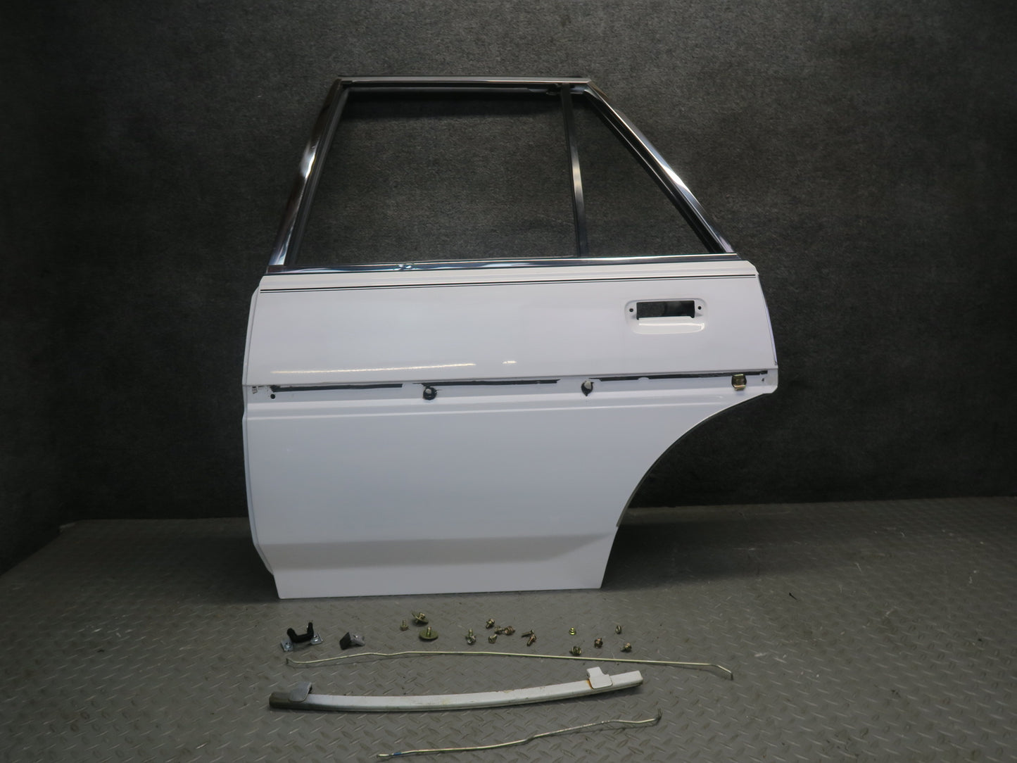 84-88 Toyota Cressida MX73 Sedan Rear Left Door Shell Panel w Hardware Set OEM