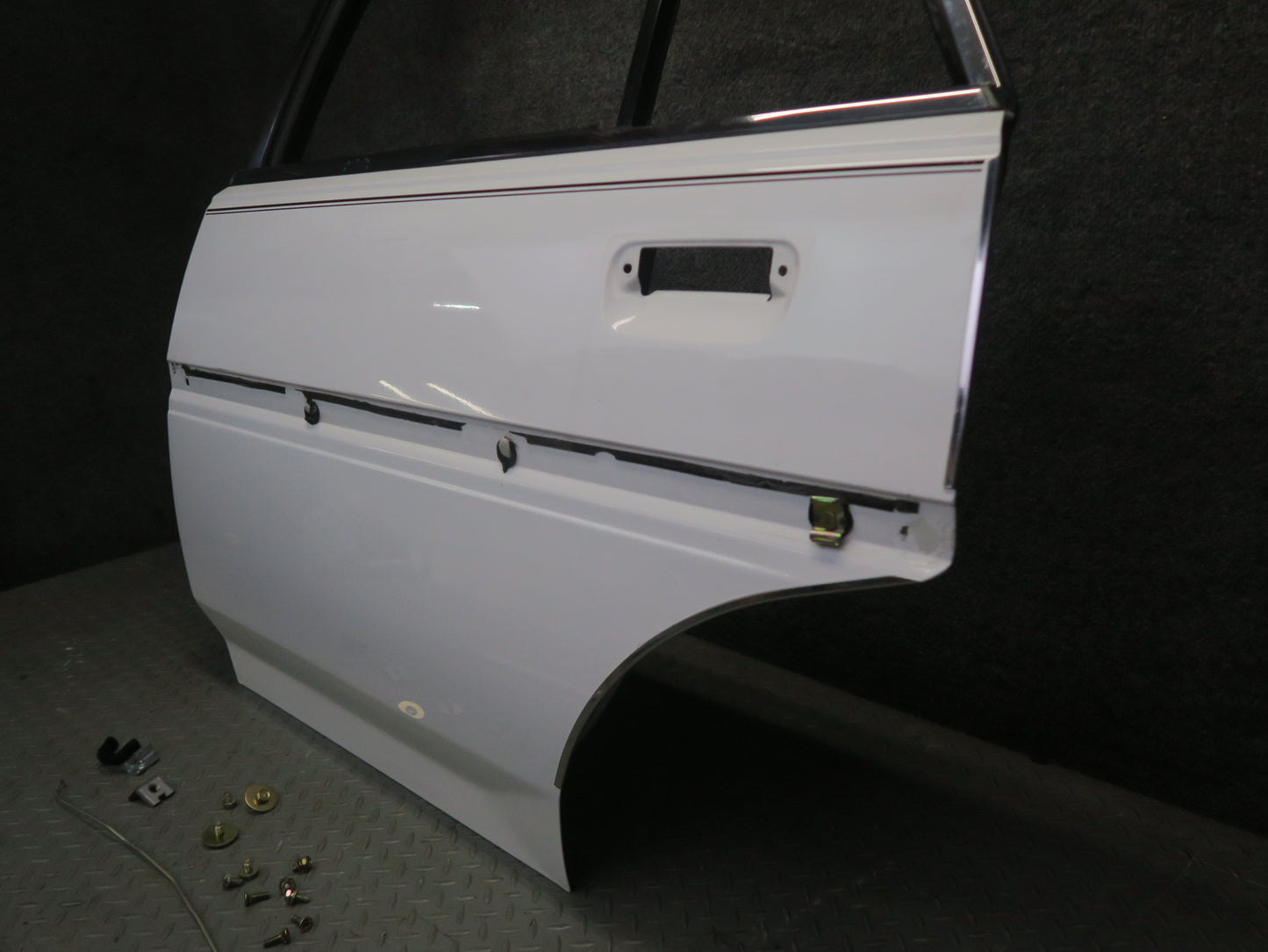 84-88 Toyota Cressida MX73 Sedan Rear Left Door Shell Panel w Hardware Set OEM