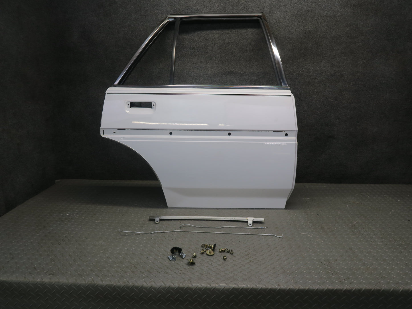 84-88 Toyota Cressida MX73 Sedan Rear Right Door Shell Panel w Hardware Set OEM