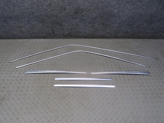 86-91 Mercedes W126 Sedan Set of 6 Front & Rear Right Door Chrome Molding OEM