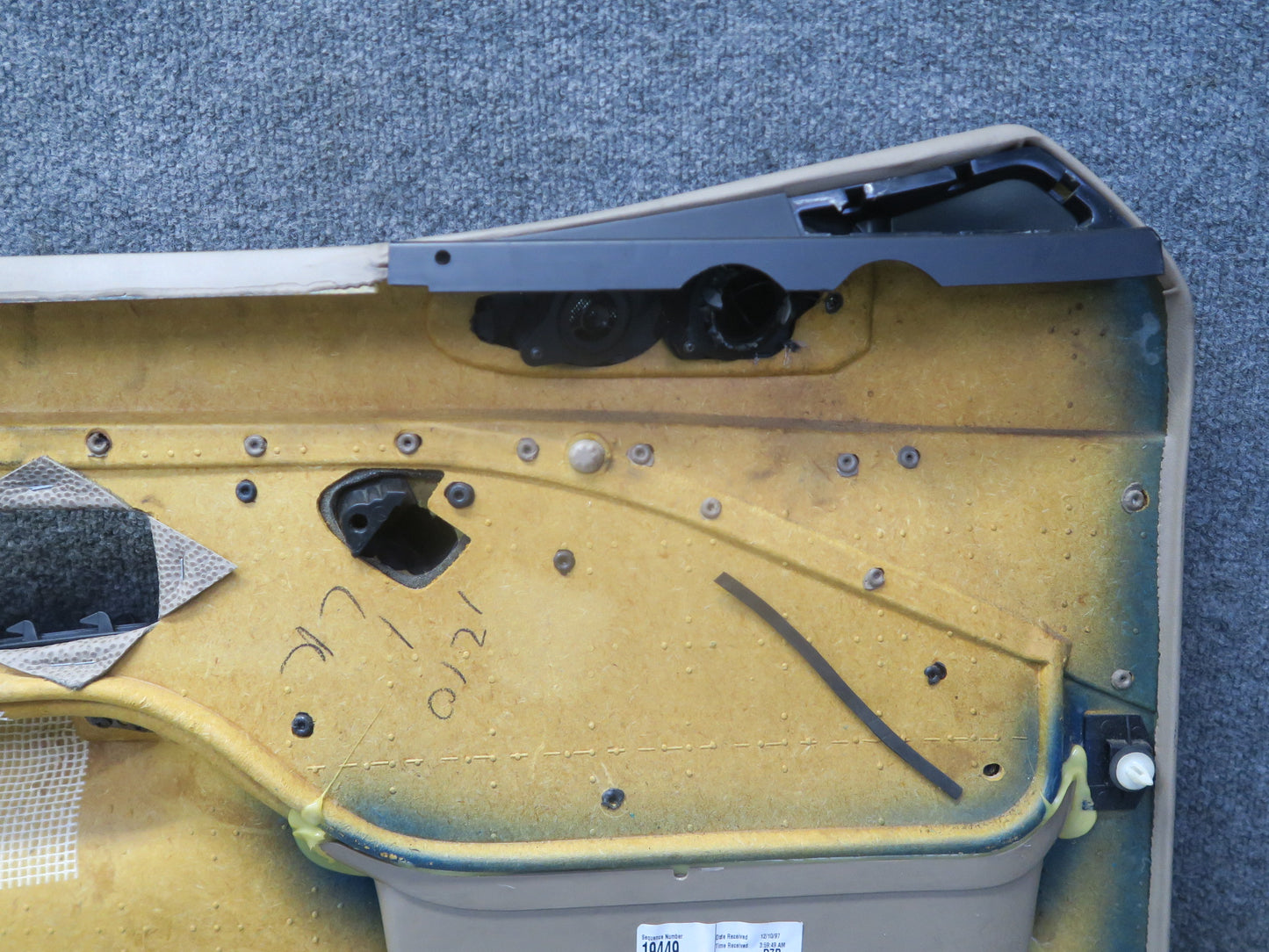 96-98 BMW E36/7 Z3 Right Door Interior Trim Panel Sand Beige OEM