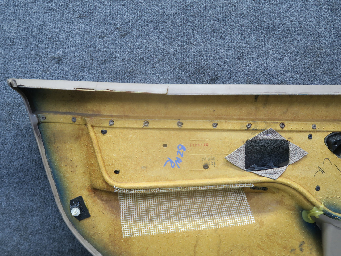 96-98 BMW E36/7 Z3 Right Door Interior Trim Panel Sand Beige OEM