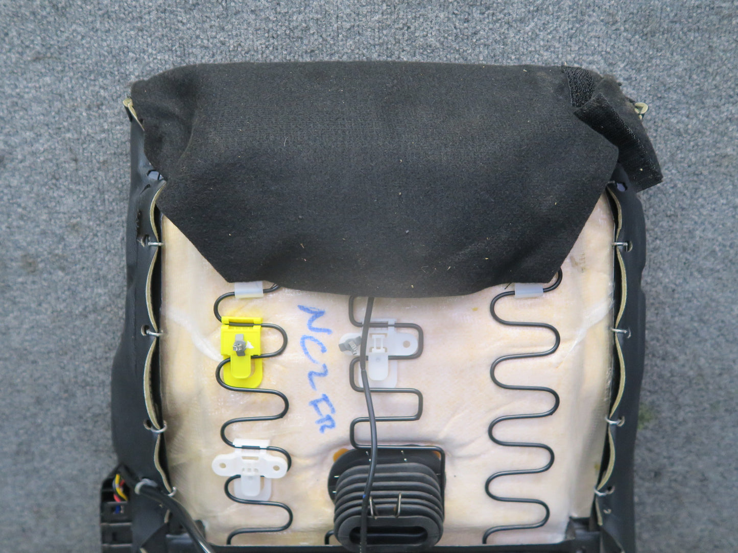 10-19 Nissan Z34 370Z Convert Front Right Seat Lower Leather Cushion Black OEM