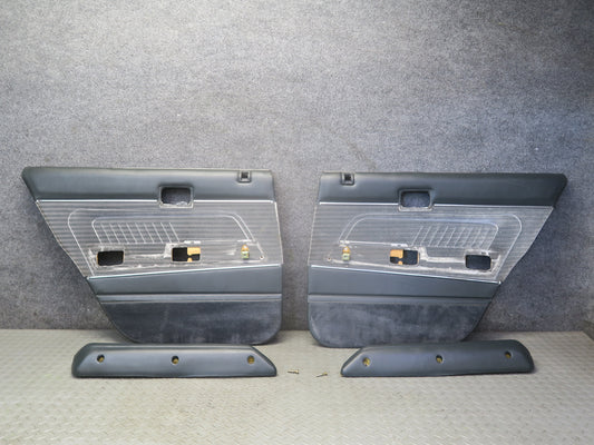 84-88 Toyota Cressida MX73 Sedan Rear Door Interior Trim Cover Panel Set OEM