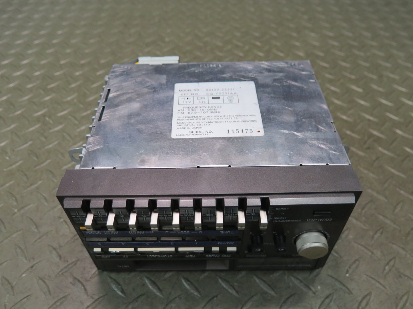 85-86 Toyota Cressida MX73 Audio Radio Head Unit Cassette Receiver 45K Miles OEM