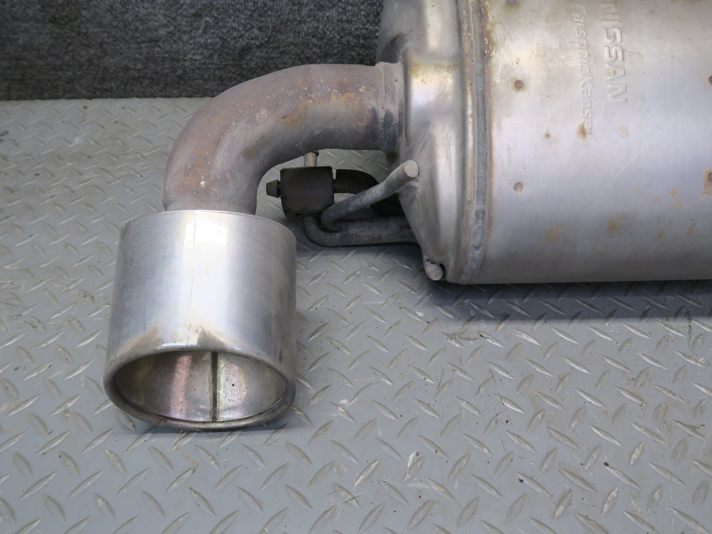 09-12 Nissan Z34 370Z Rear Exhaust Muffler w Tips Assembly 20100-1EH0A OEM