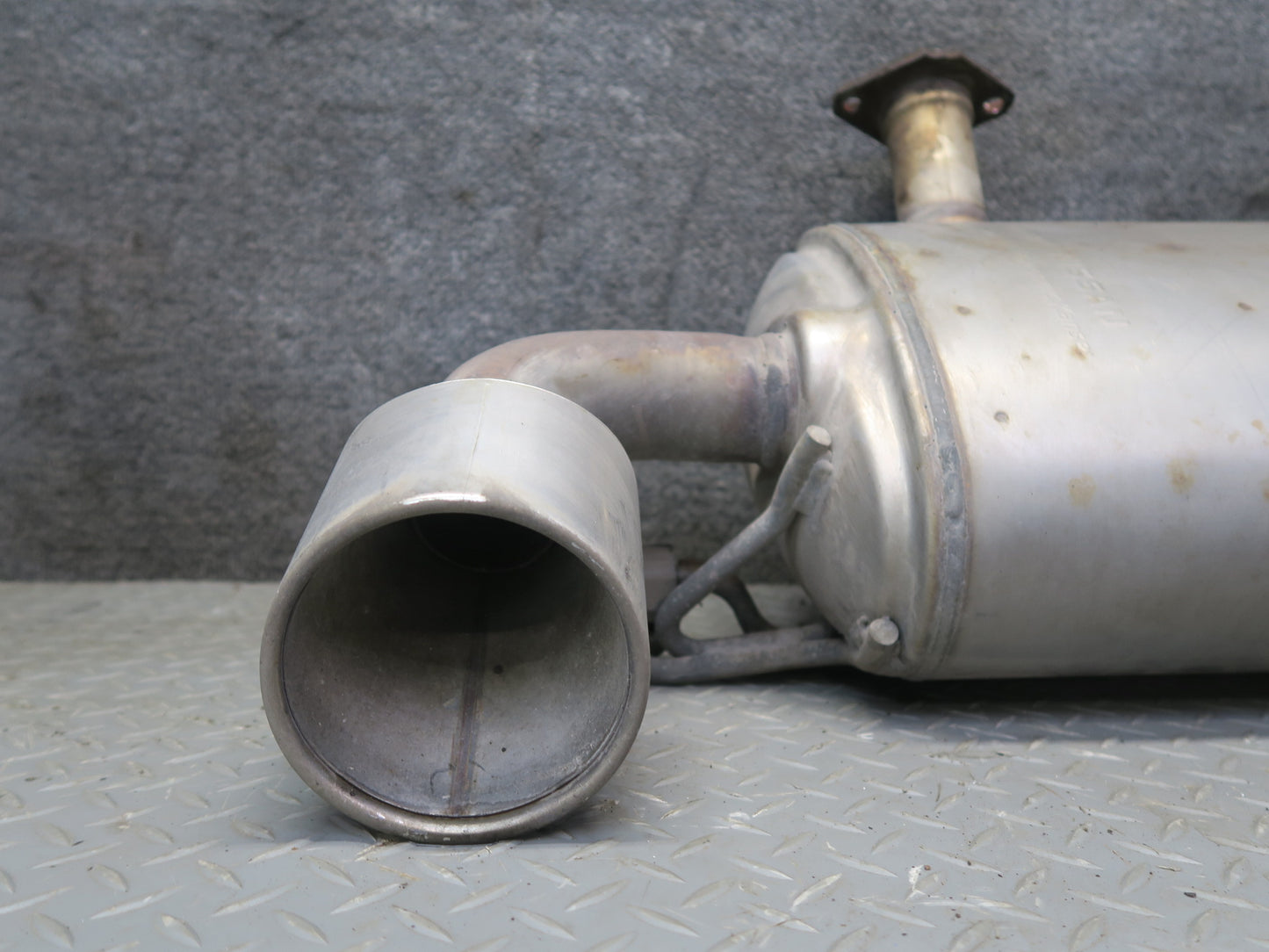09-12 Nissan Z34 370Z Rear Exhaust Muffler w Tips Assembly 20100-1EH0A OEM