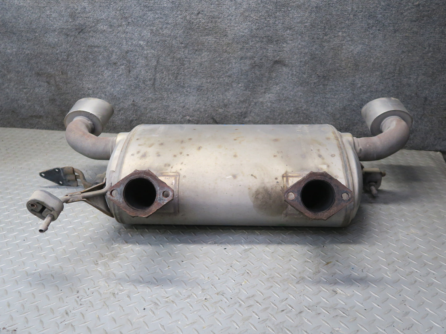09-12 Nissan Z34 370Z Rear Exhaust Muffler w Tips Assembly 20100-1EH0A OEM
