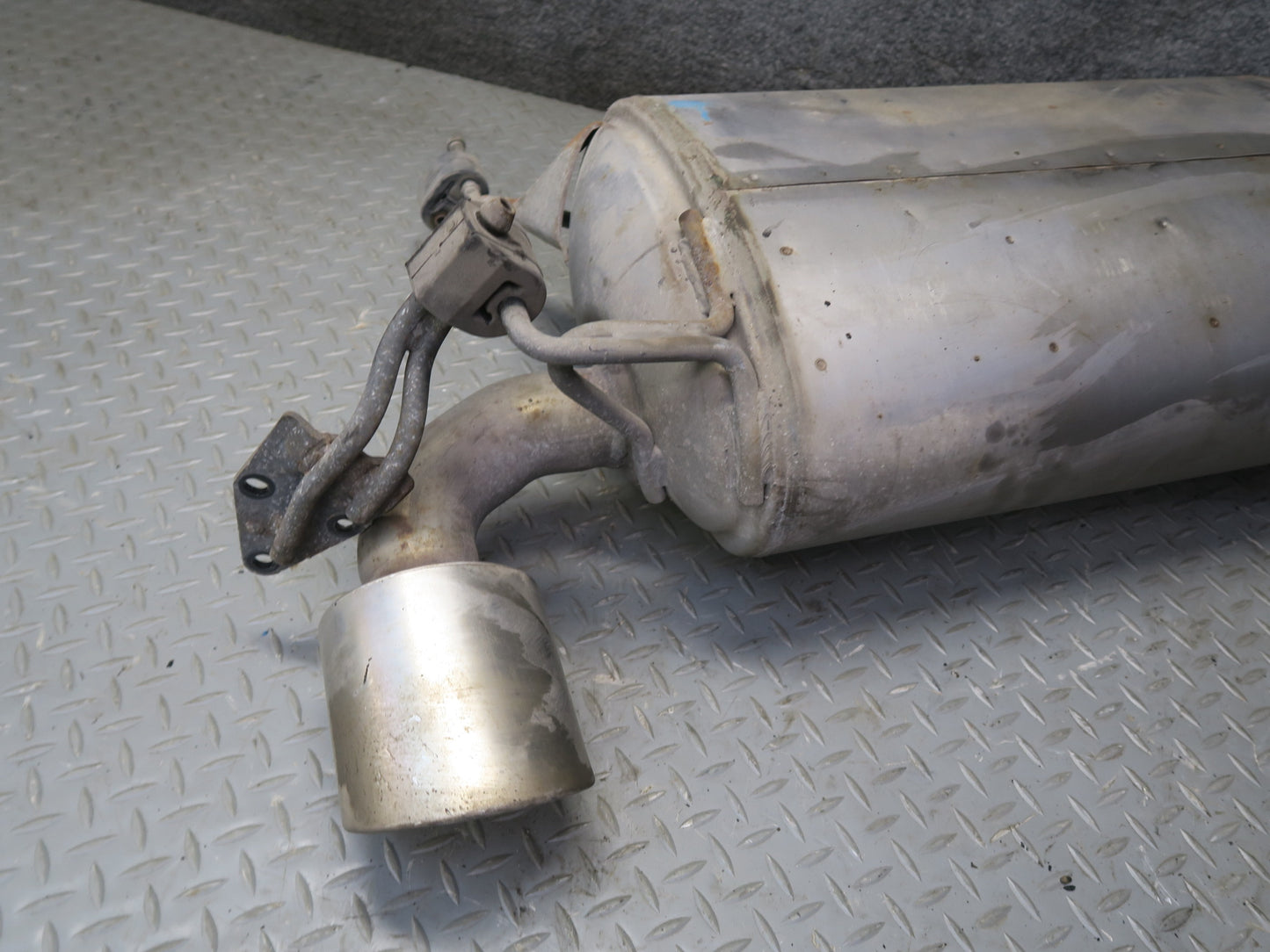 09-12 Nissan Z34 370Z Rear Exhaust Muffler w Tips Assembly 20100-1EH0A OEM