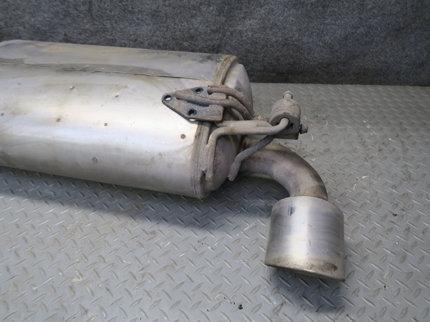 09-12 Nissan Z34 370Z Rear Exhaust Muffler w Tips Assembly 20100-1EH0A OEM