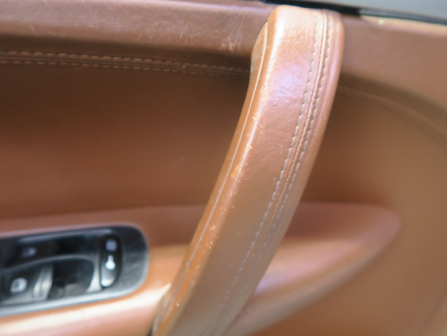 2008-2010 Porsche Cayenne 957 Front Door Interior Trim Panel Chestnut Set of 2