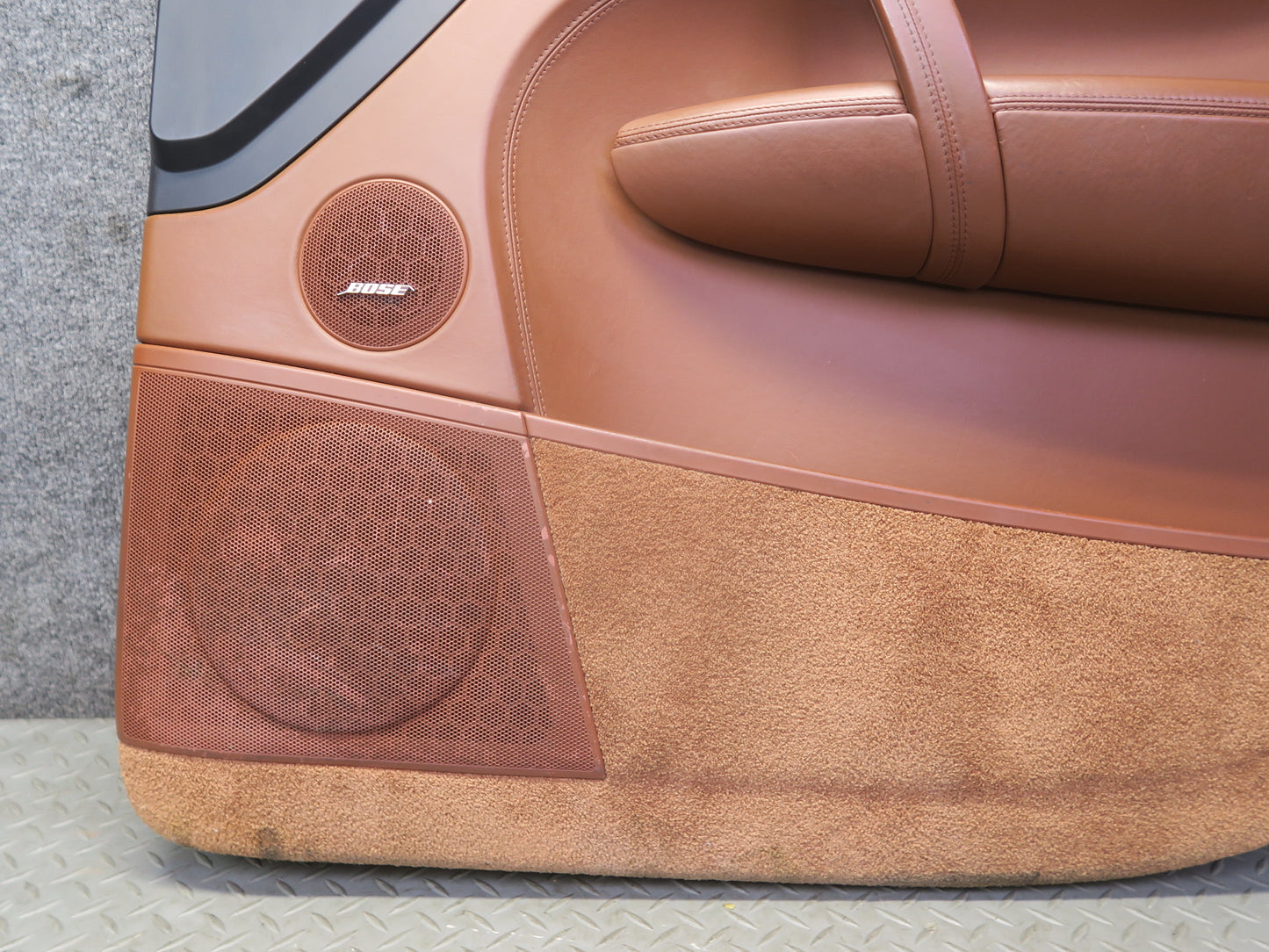 2008-2010 Porsche Cayenne 957 Front Door Interior Trim Panel Chestnut Set of 2