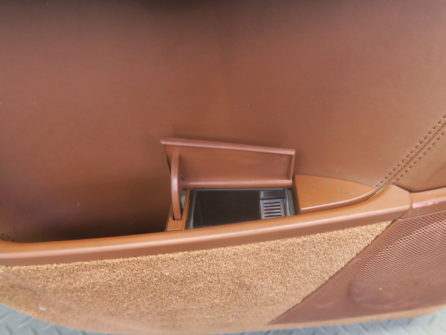 2008-2010 Porsche Cayenne 957 Rear Door Interior Trim Panel Chestnut Set of 2