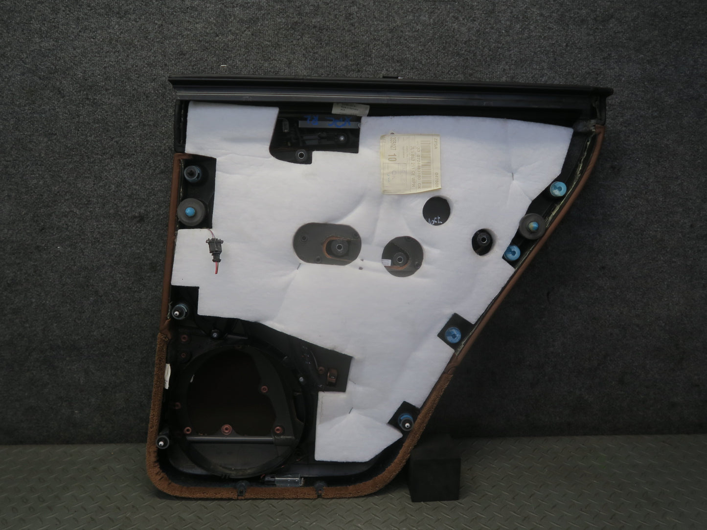 2008-2010 Porsche Cayenne 957 Rear Door Interior Trim Panel Chestnut Set of 2