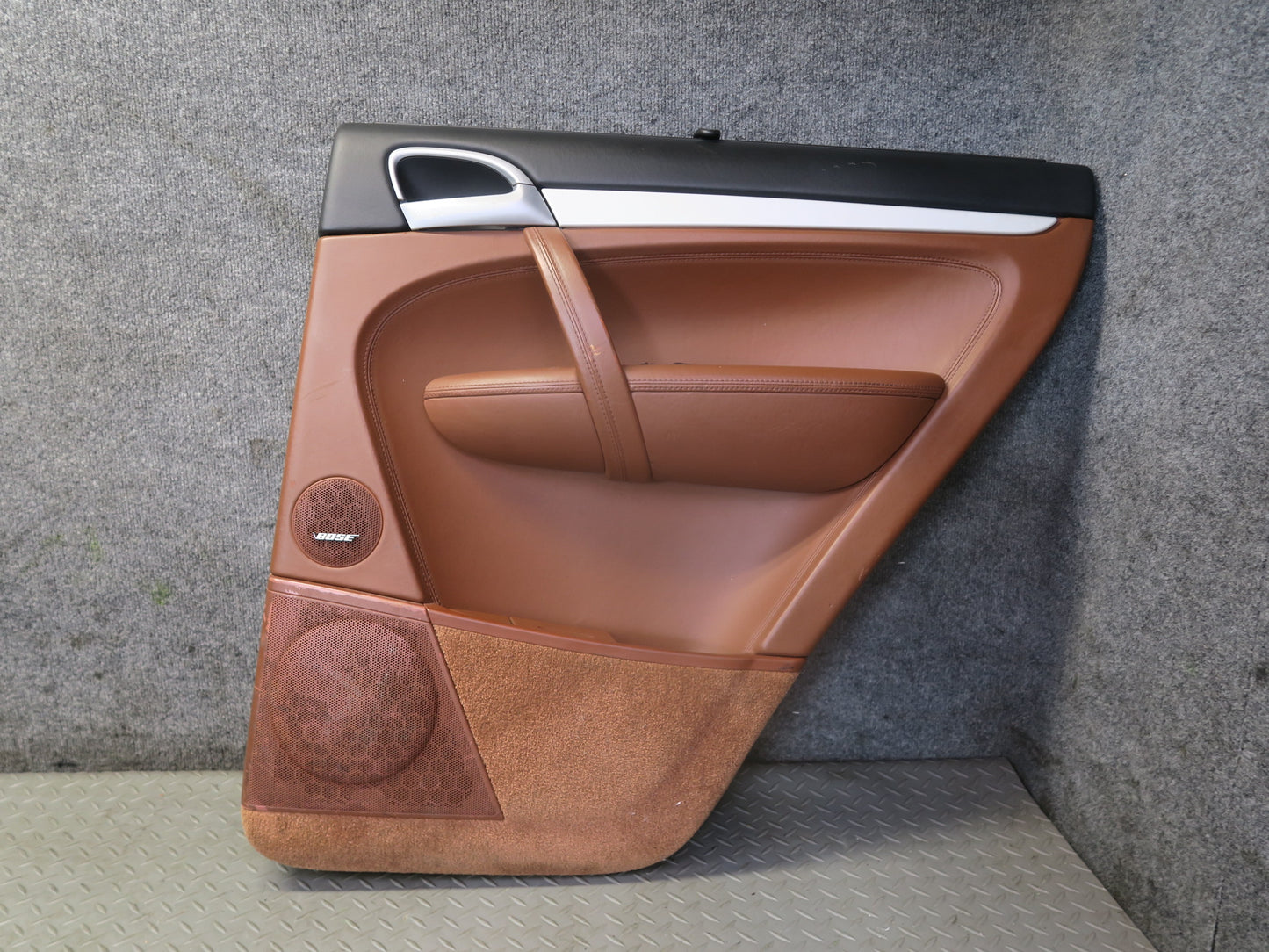 2008-2010 Porsche Cayenne 957 Rear Door Interior Trim Panel Chestnut Set of 2