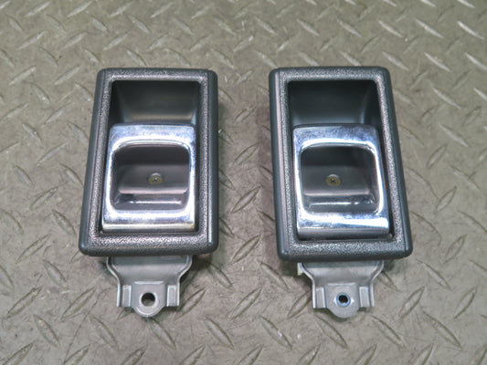 84-86 Toyota Cressida MX73 Sedan Set of 2 Front Door Interior Handle Gray OEM