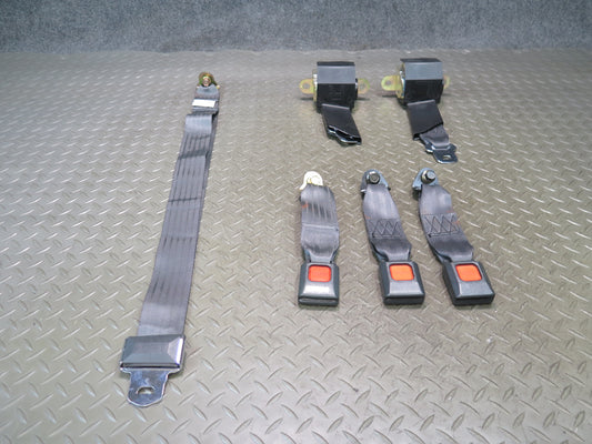 84-86 TOYOTA CRESSIDA MX73 REAR SEATBELT RETRACTORS & SEATBELT BUCKLE SET OEM