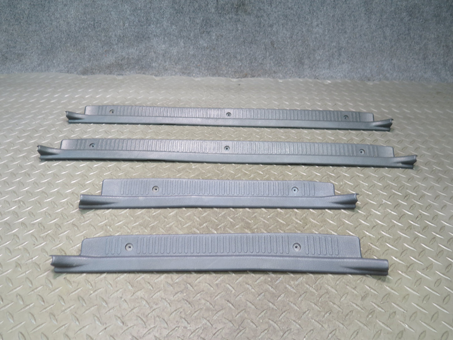 84-88 Toyota Cressida MX73 Sedan Front & Rear Door Scuff Sill Plate Trim Set OEM