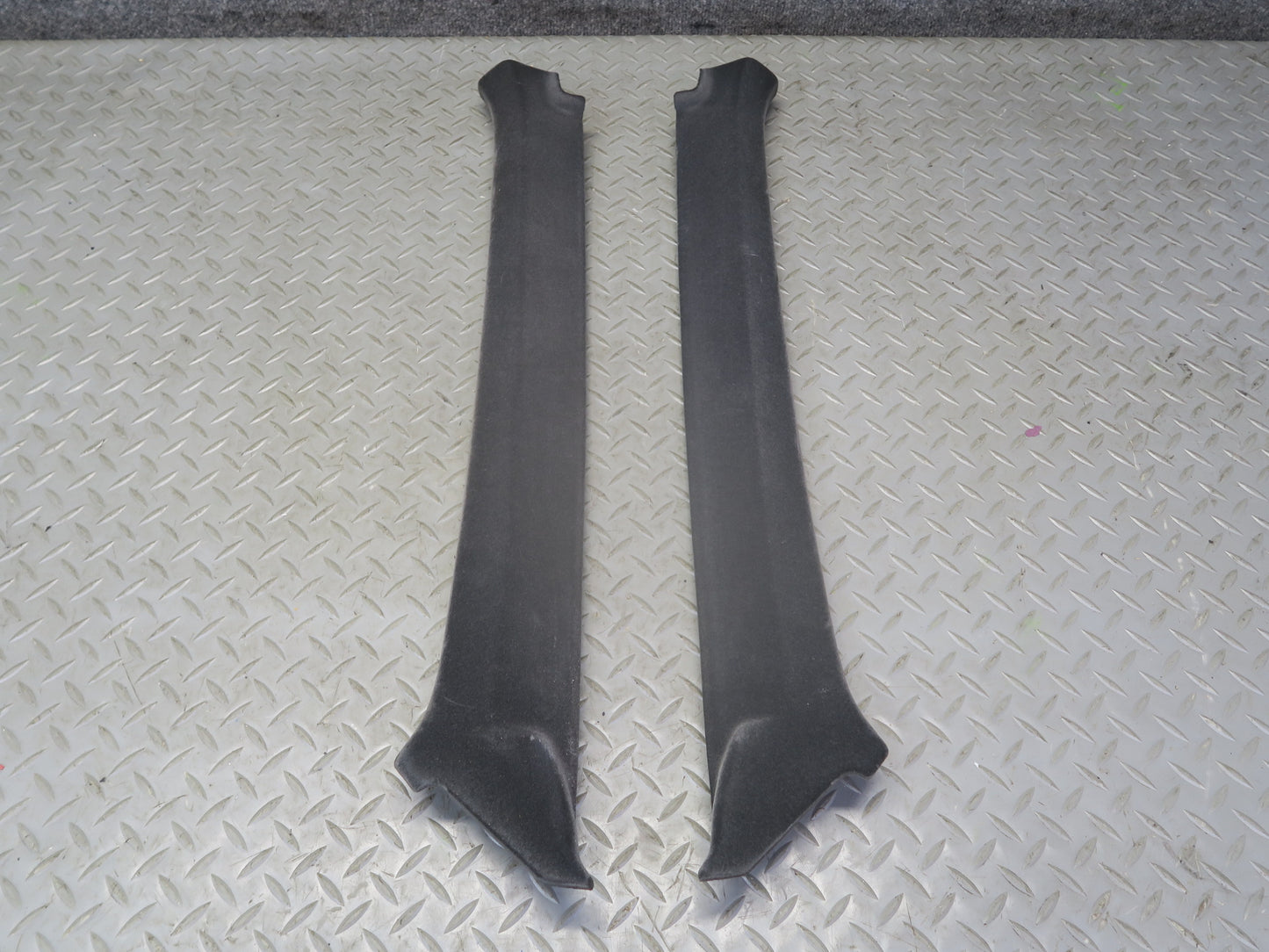 84-86 Toyota Cressida MX73 Sedan Set of 2 Front A Pillar Trim Cover Gray OEM