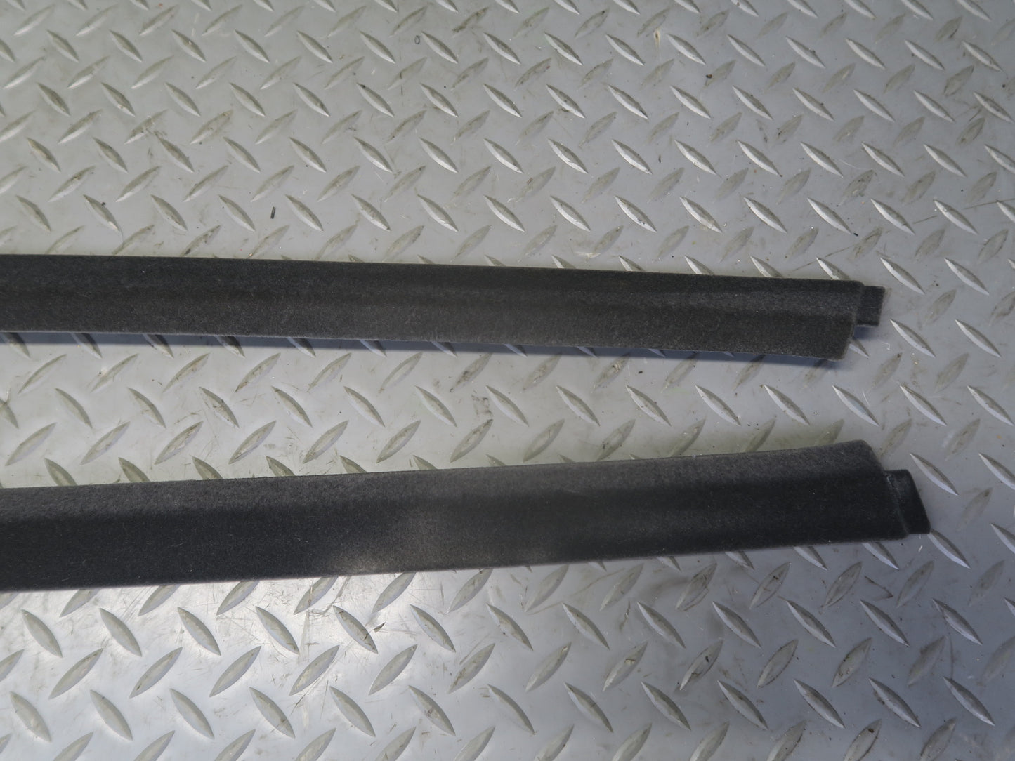 84-86 Toyota Cressida MX73 Sedan Set of 2 Roof Side Rail Trim Cover Gray OEM