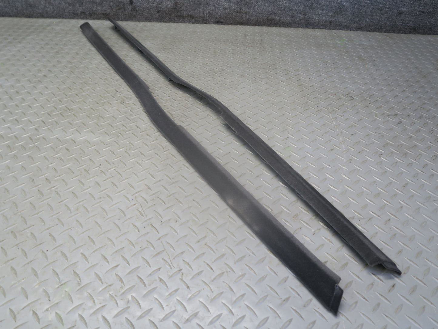 84-86 Toyota Cressida MX73 Sedan Set of 2 Roof Side Rail Trim Cover Gray OEM