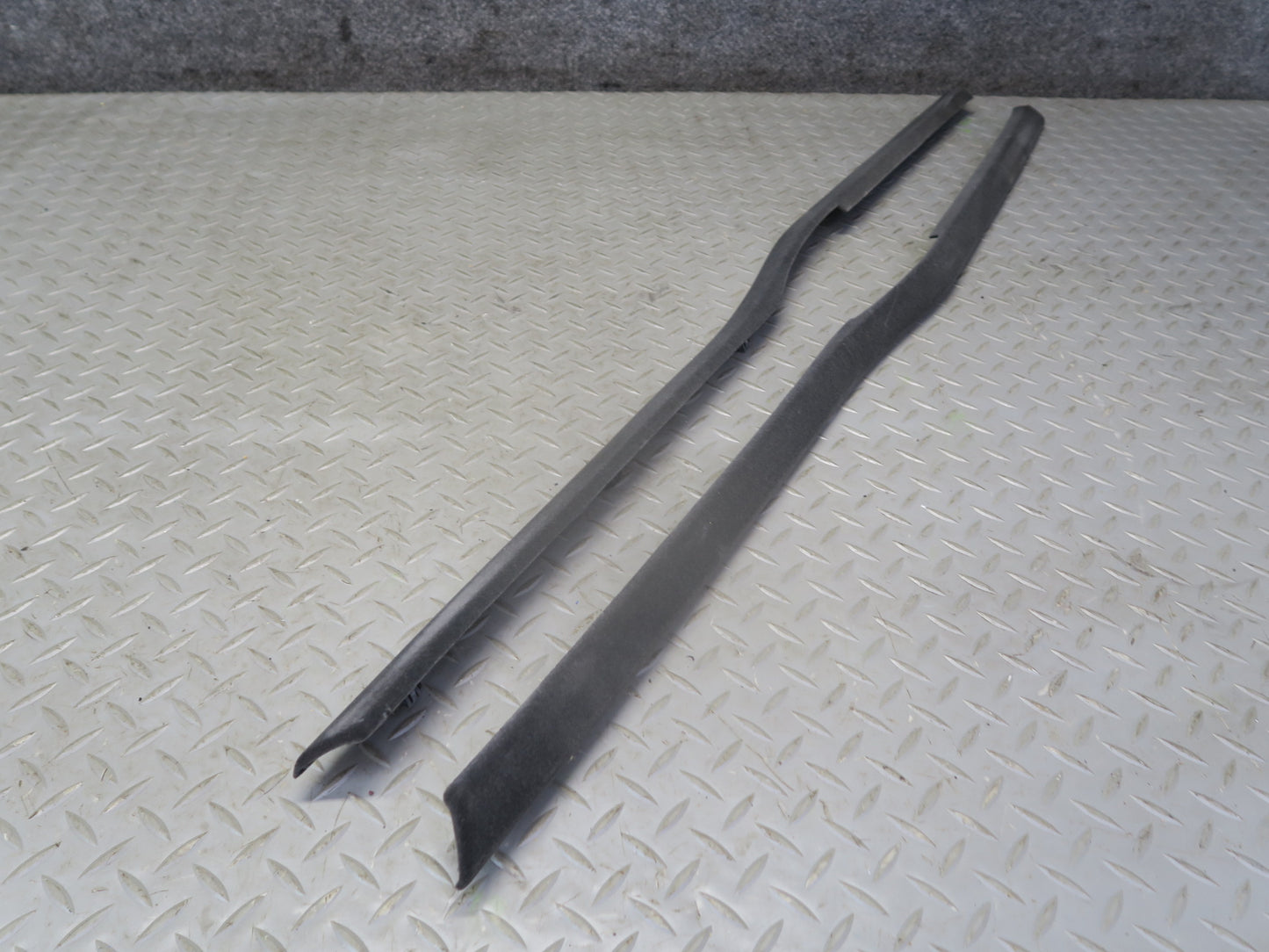 84-86 Toyota Cressida MX73 Sedan Set of 2 Roof Side Rail Trim Cover Gray OEM