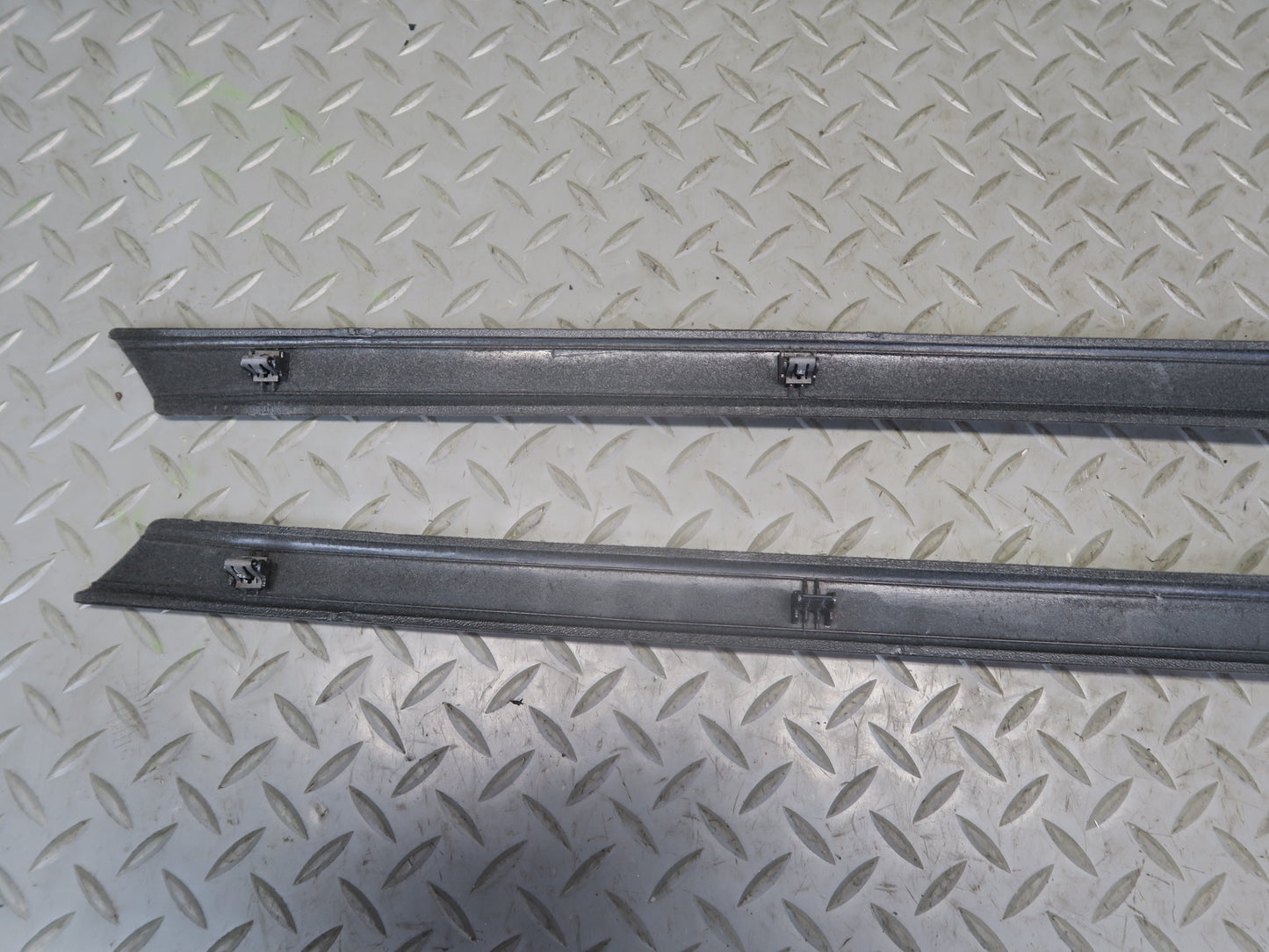 84-86 Toyota Cressida MX73 Sedan Set of 2 Roof Side Rail Trim Cover Gray OEM