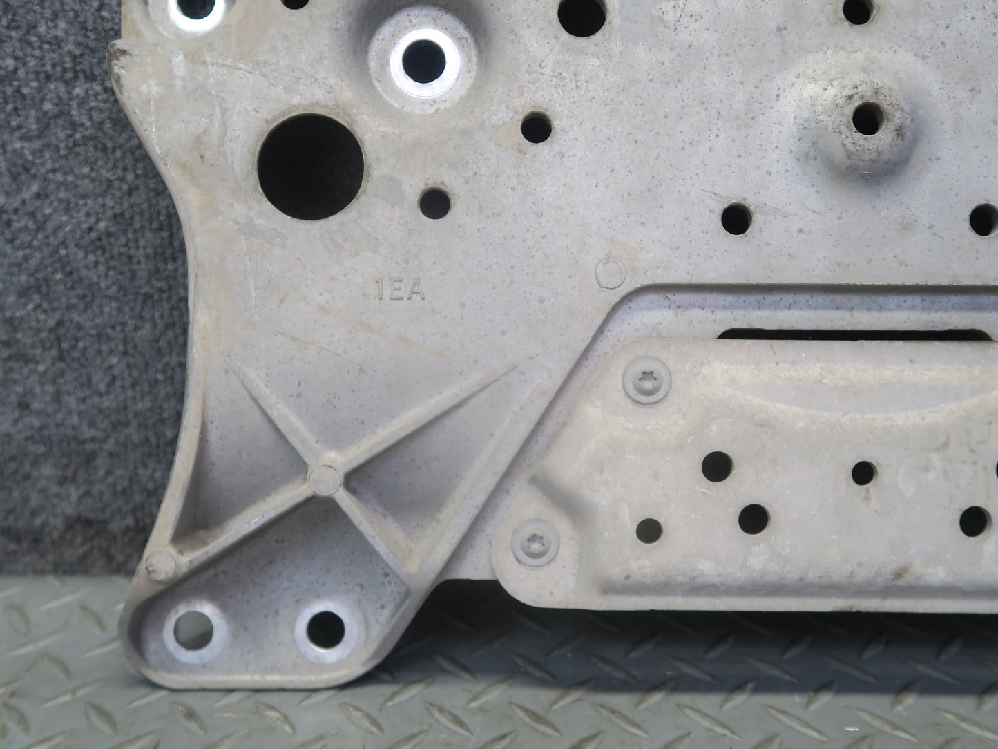 2010 Nissan Z34 370Z Front Suspension Subframe Crossmember Stay Plate OEM