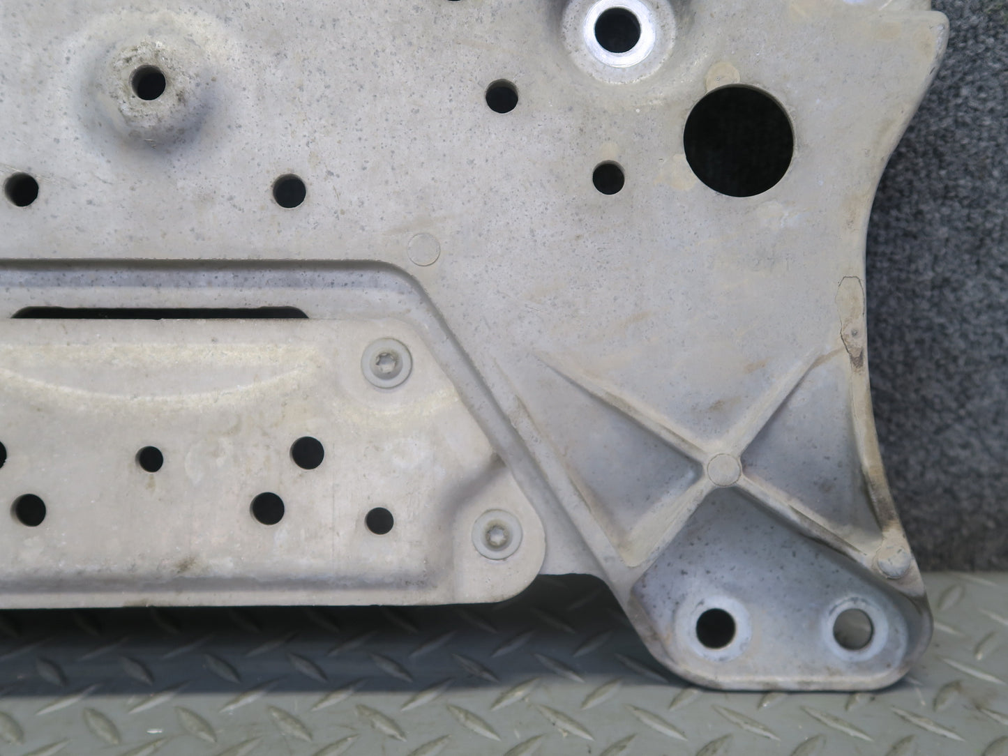 2010 Nissan Z34 370Z Front Suspension Subframe Crossmember Stay Plate OEM