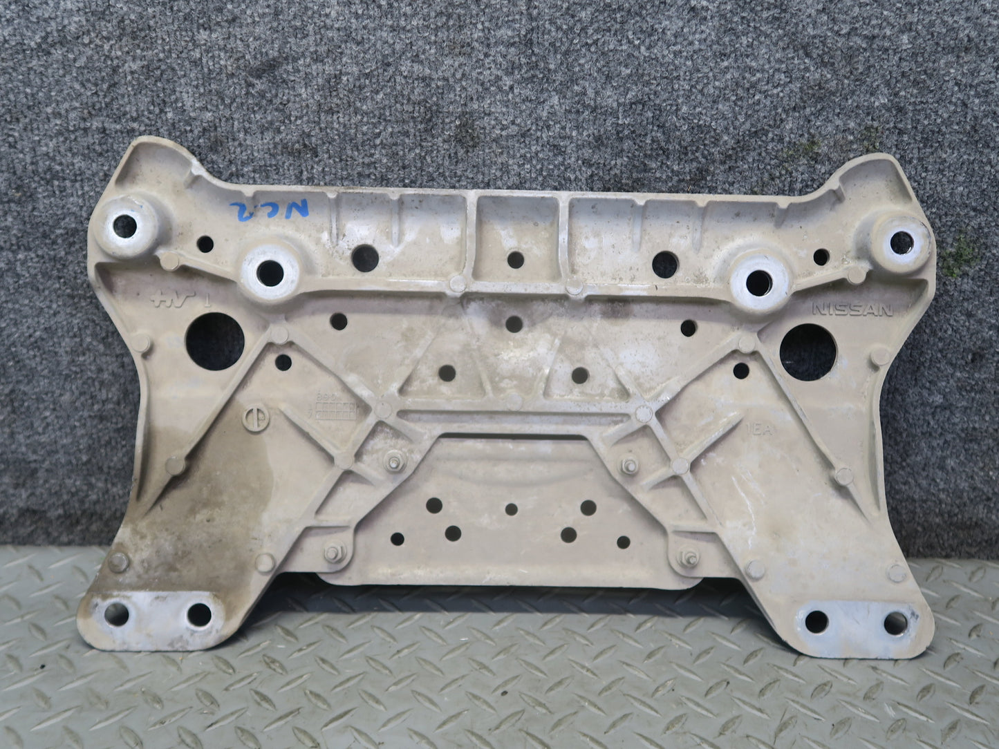 2010 Nissan Z34 370Z Front Suspension Subframe Crossmember Stay Plate OEM