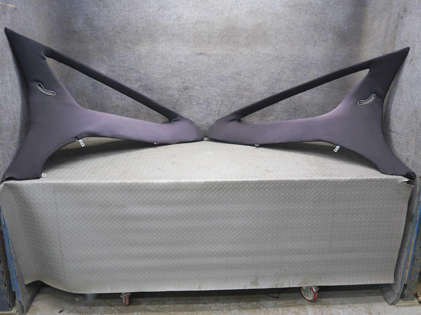 1984-1986 Porsche 928 S Rear Quarter Pillar Interior Trim Cover Panel Set of 2