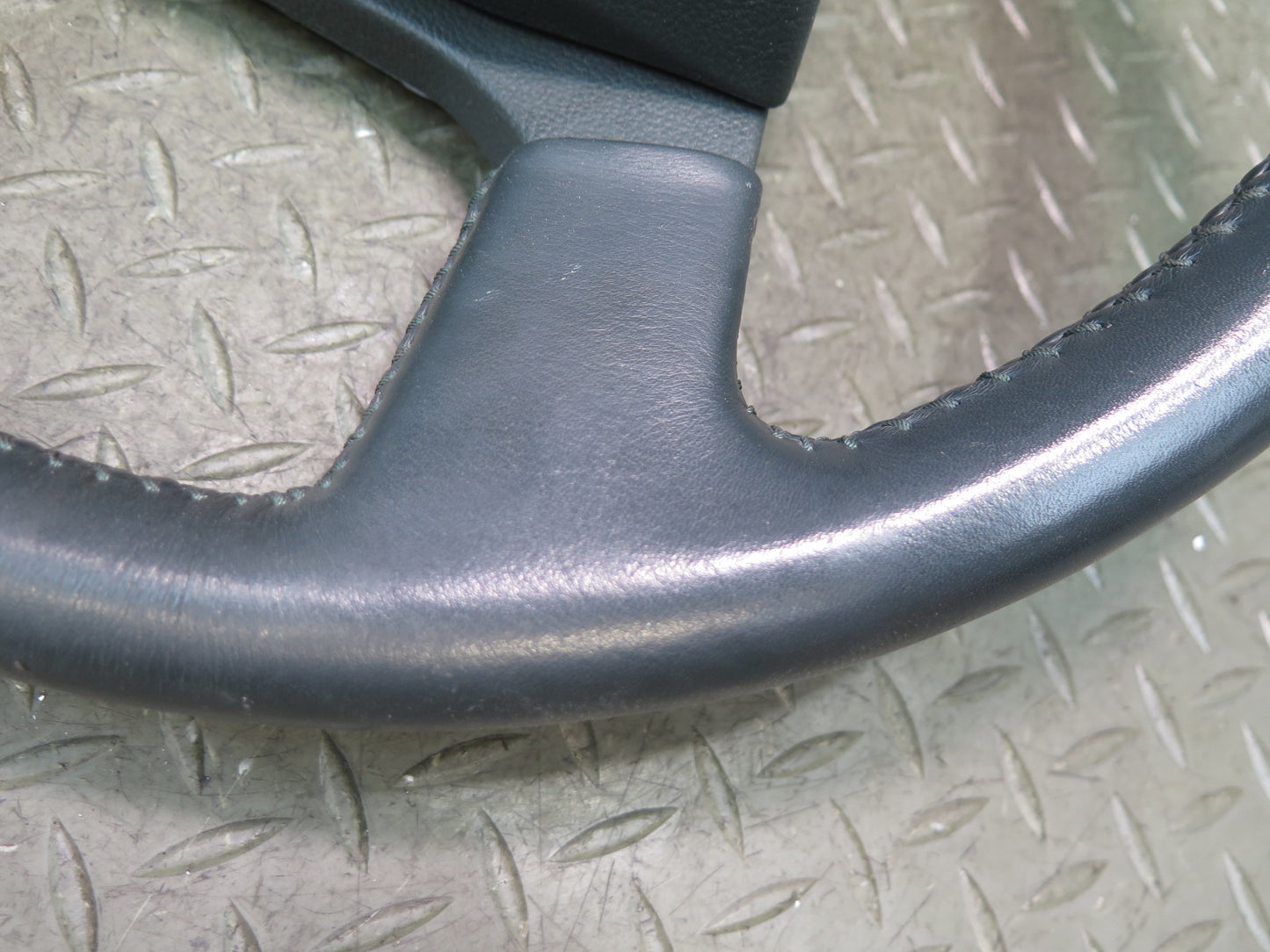 85-86 Toyota Cressida MX73 Leather Steering w Horn Pad Gray 45K Miles OEM