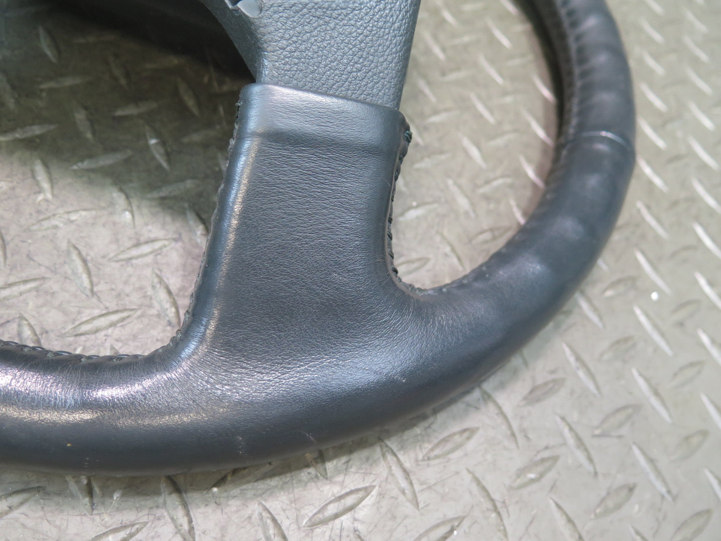 85-86 Toyota Cressida MX73 Leather Steering w Horn Pad Gray 45K Miles OEM