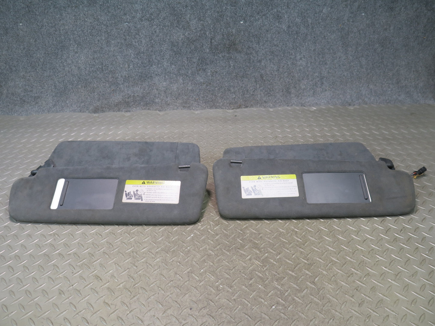 2003-2010 Porsche Cayenne 955 957 Front Left & Right Sun Visor Alcantara Set