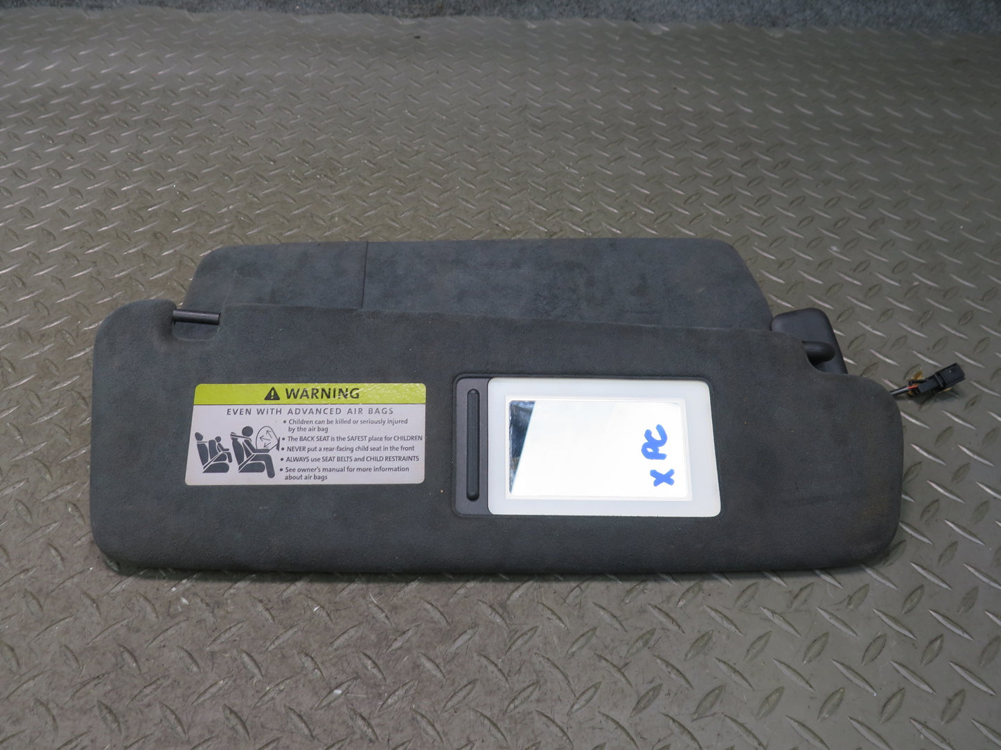 2003-2010 Porsche Cayenne 955 957 Front Left & Right Sun Visor Alcantara Set