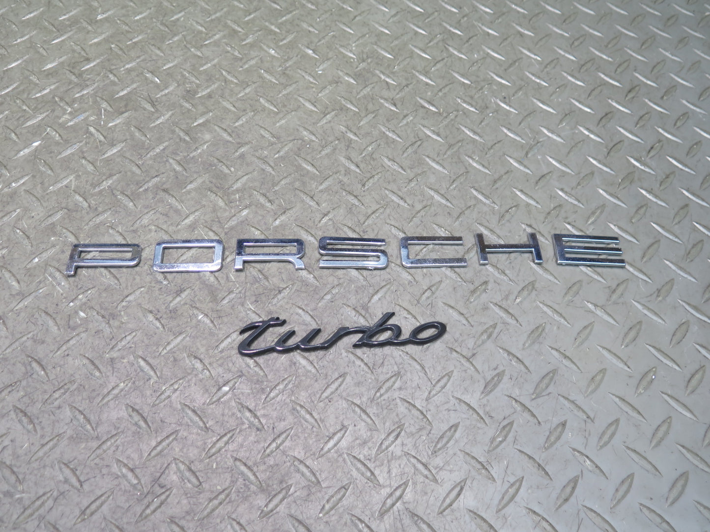 2003-2010 Porsche Cayenne 957 Turbo Rear Trunk Lid Emblem Logo Symbol Set