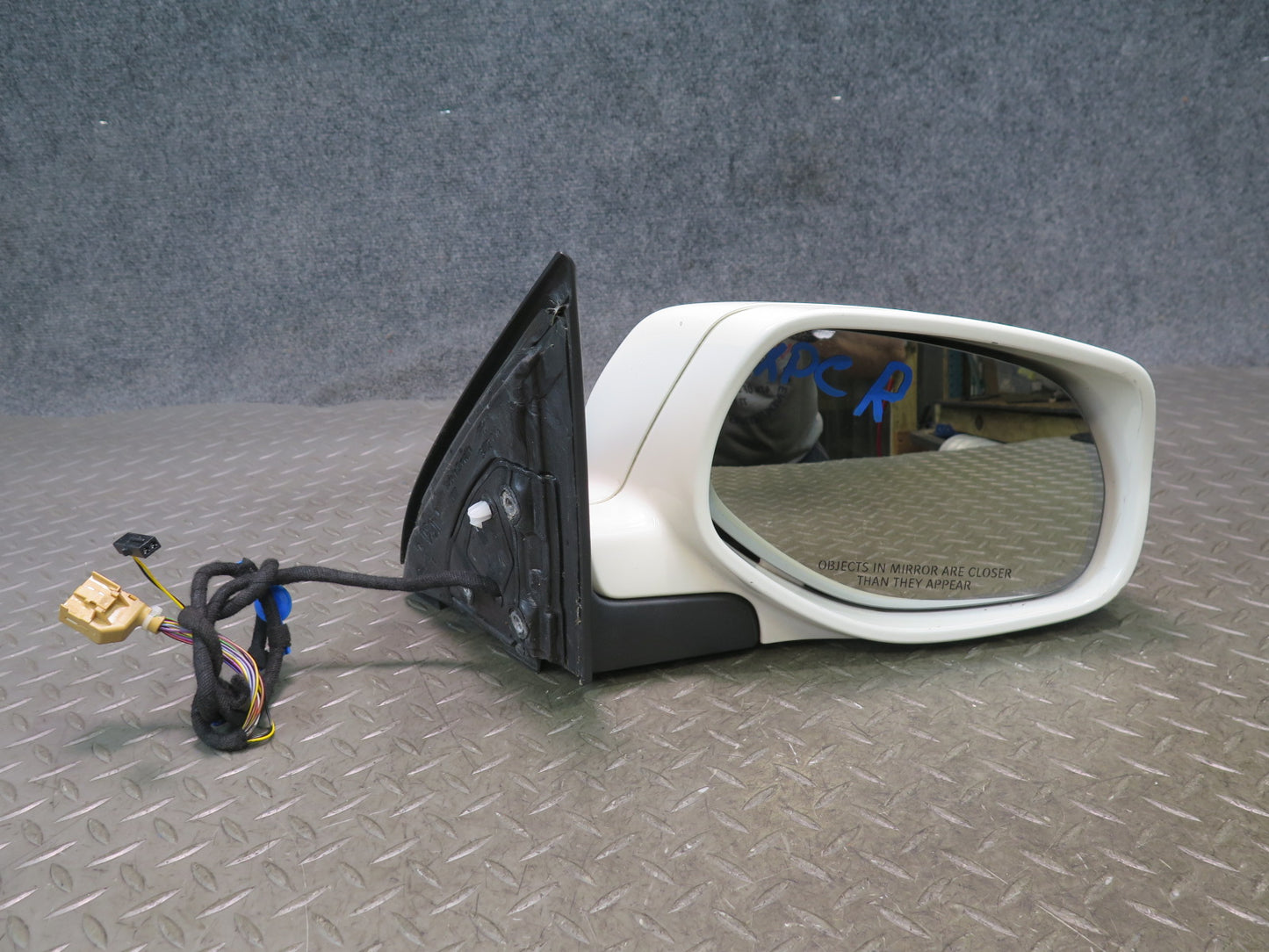 2008-2010 Porsche Cayenne 957 Right Exterior Side View Heated Mirror Sand White