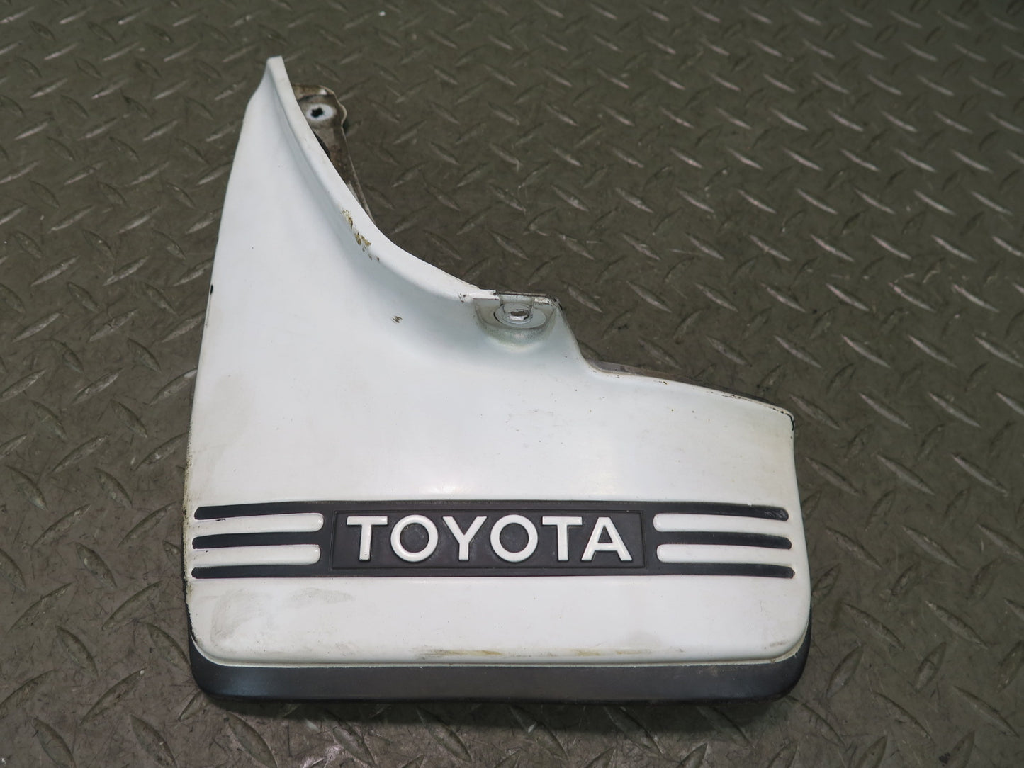 84-86 Toyota Cressida MX73 Sedan Rear Left MUD Flap Guard Super White OEM