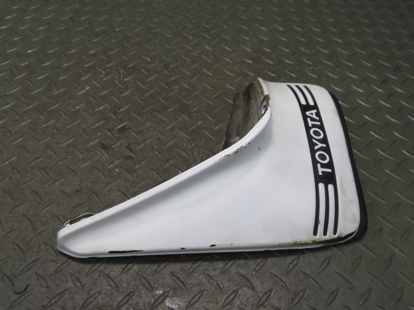 84-86 Toyota Cressida MX73 Sedan Rear Left MUD Flap Guard Super White OEM