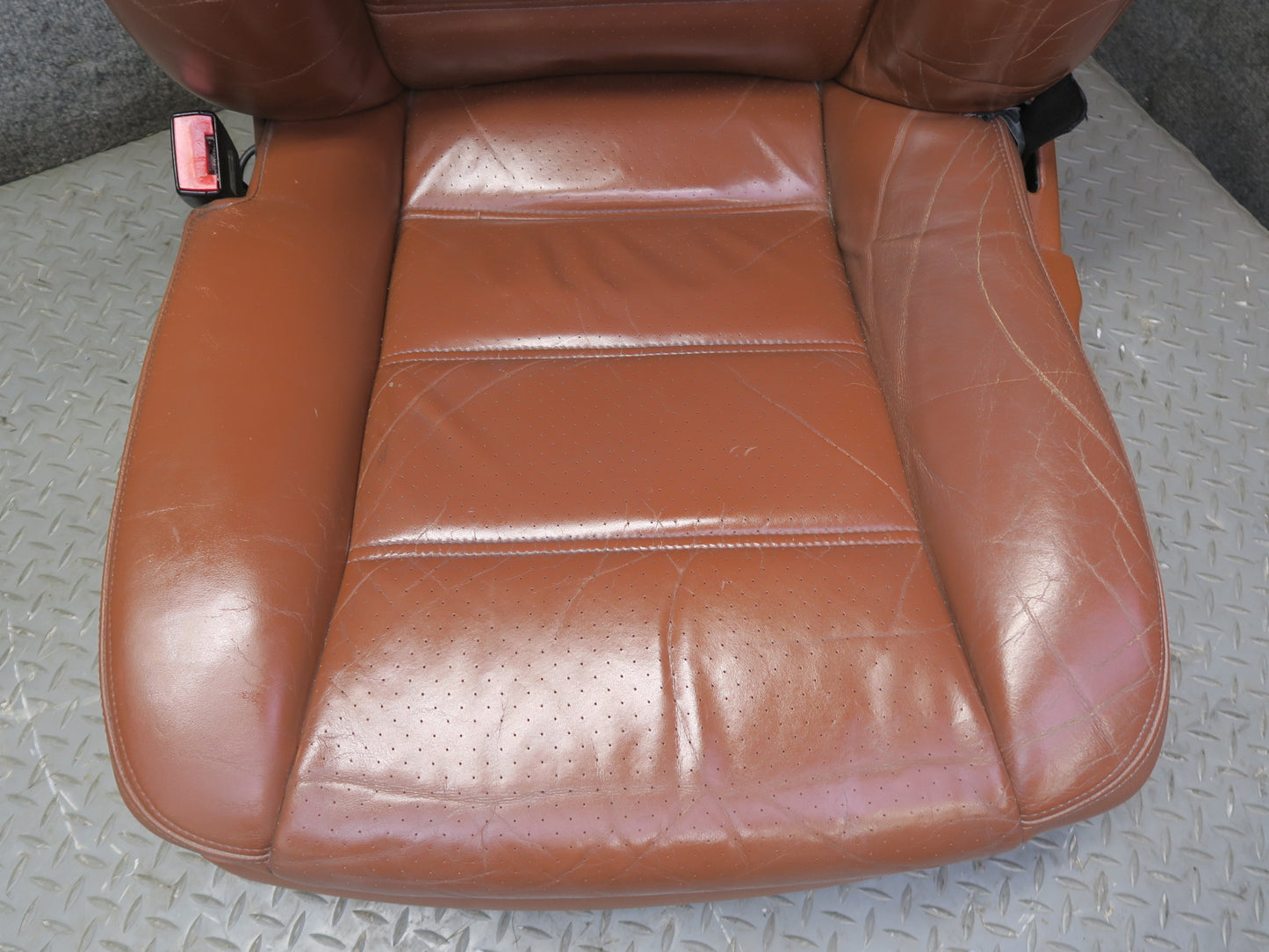 2008-2010 Porsche Cayenne 957 Front Left Right Comfort Leather Seat Chestnut Set