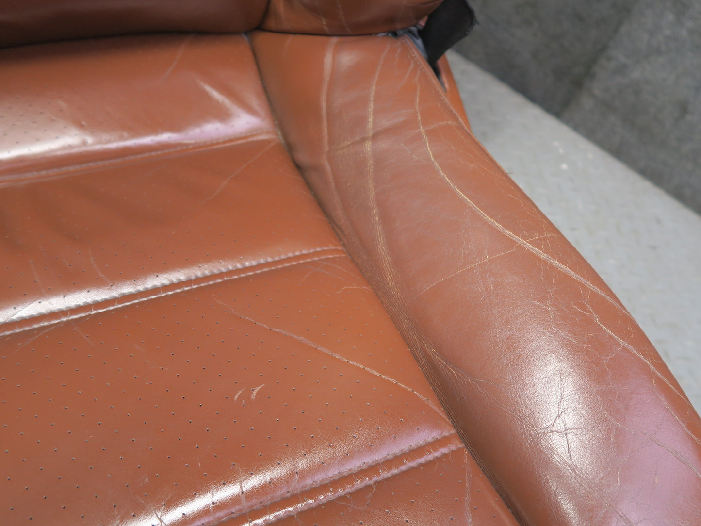 2008-2010 Porsche Cayenne 957 Front Left Right Comfort Leather Seat Chestnut Set