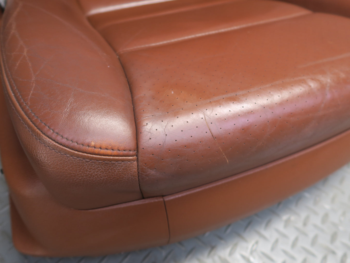 2008-2010 Porsche Cayenne 957 Front Left Right Comfort Leather Seat Chestnut Set
