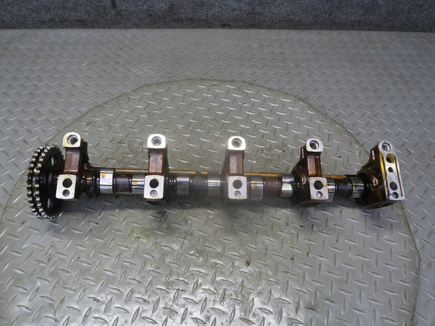 86-91 Mercedes W126 M117 Engine Right Camshaft Assembly w Bolts OEM