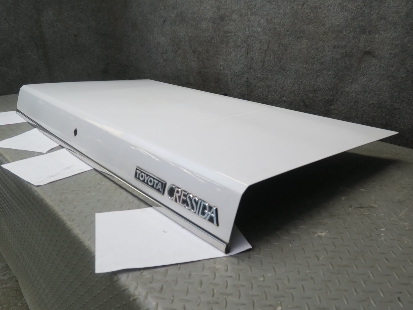 84-88 Toyota Cressida Sedan Rear Trunk Deck Lid Shell Cover Panel White OEM