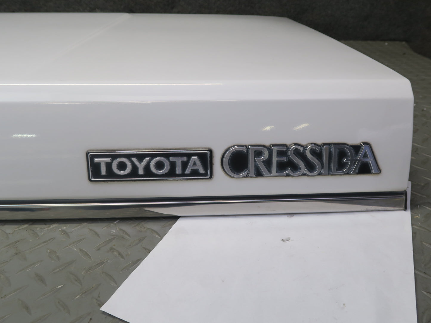 84-88 Toyota Cressida Sedan Rear Trunk Deck Lid Shell Cover Panel White OEM
