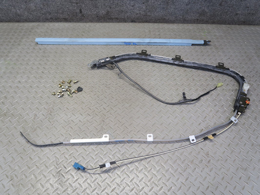 84-86 TOYOTA CRESSIDA MX73 FRONT LEFT ROOF SHOULDER BELT GUIDE RAIL ASSY OEM